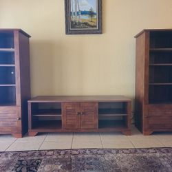 TV Stand With Two Cabinets