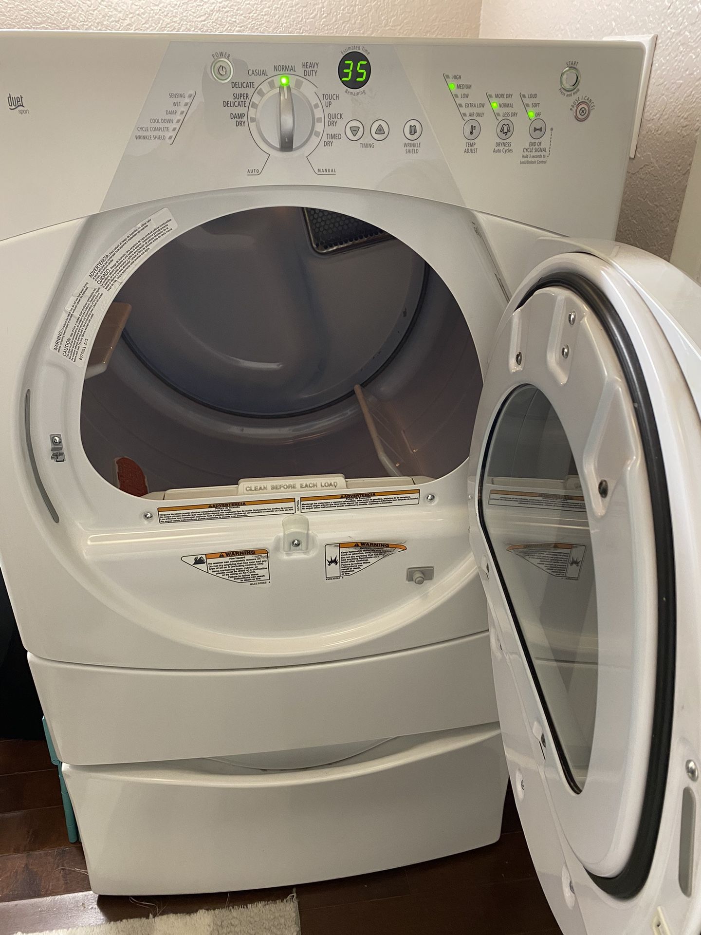 Whirlpool Washer and Dryer (Electric) w/Drawer pedestal for Sale in