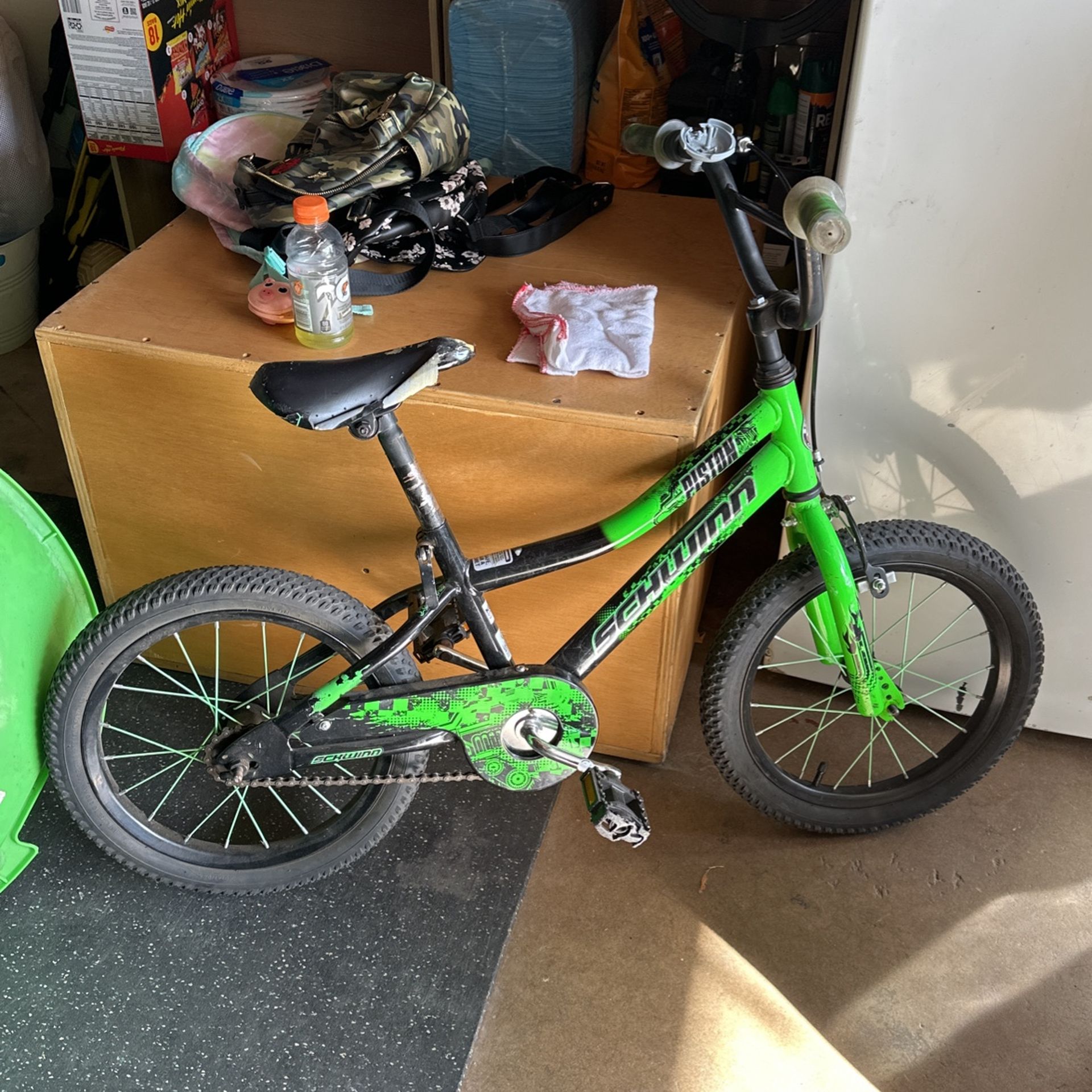 Black And Green Bike For Kid