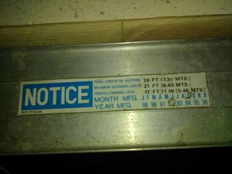 24 foot ladder $100 or trade