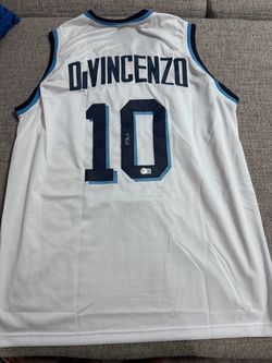 Donte DiVincenzo Signed Autograph Custom Jersey- Beckett Coa- Villanova Wildcats
