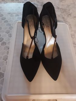 New Size11 Velvet Black Heels