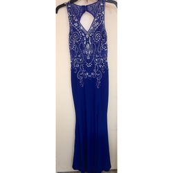 Royal blue mermaid dress