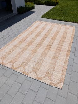 6x9 jute & wool non toxic rug