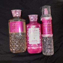 Bath & Body Works Gingham Gorgeous 3-Piece Set (Mist, Lotion & Body Wash) – NEW