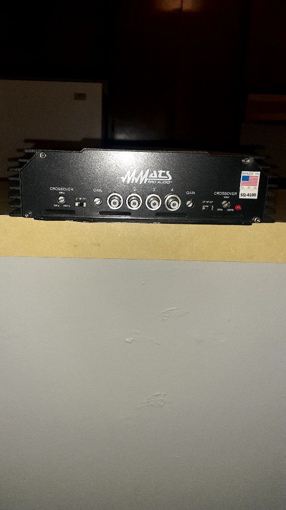 Mmats SQ 4100 4 channel amplifier sundown audio dc audio dd audio digital designs Rockford fosgate
