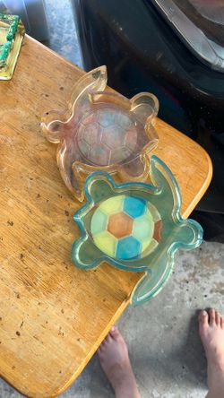 Turtle Resin Ashtrays