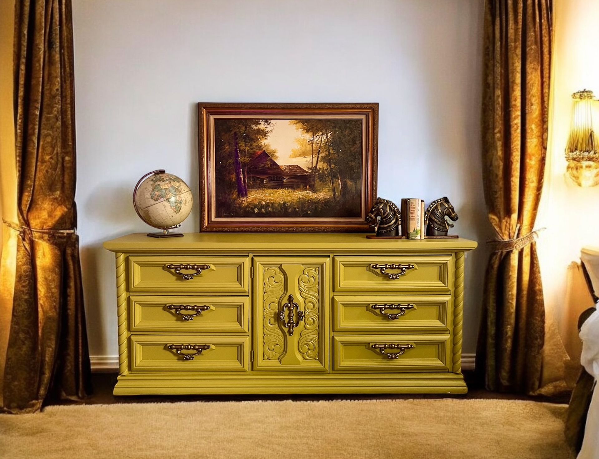 Vintage MCM Double Dresser 