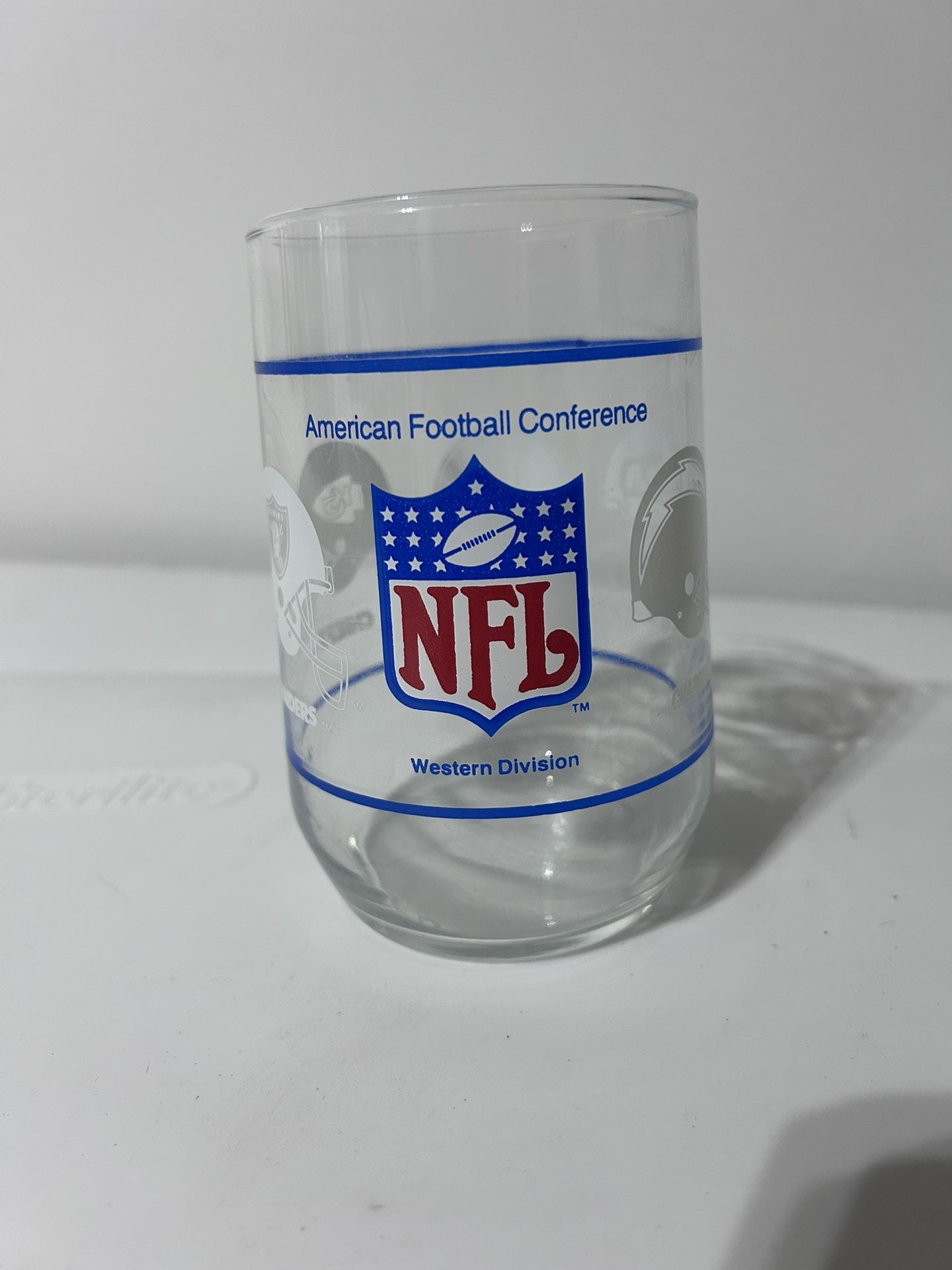 Vintage American Football Conference Western Division Vintage Drinking Glass