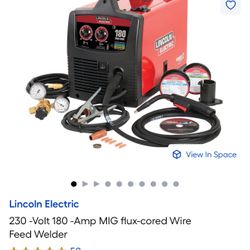 LIKE NEW! WELDER! LINCOLN ELECTRIC 180 PRO MIG.