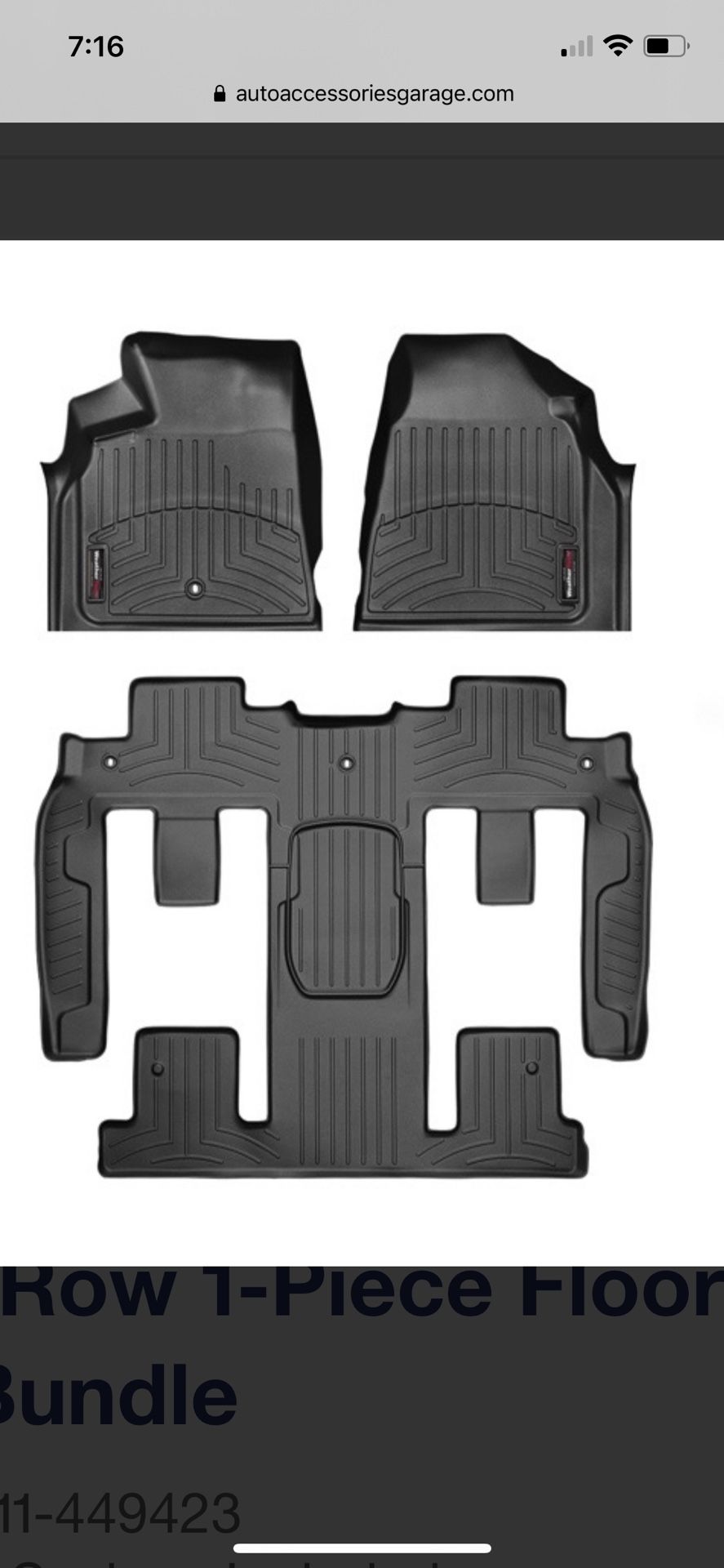 2014 GMC Acadia WeatherTech Digital Fit Floor Mats for Sale in