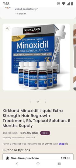 Minoxidil ! Para barba o crecimiento de cabello