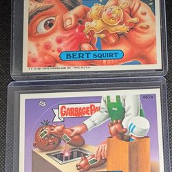 Vintage 1980s Topps Garbage Pail Kids Lot of 2 OS11-12 BERT Squirt & Half PRICE