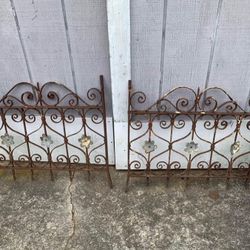 Pair Antique Wrought Iron Window Guards