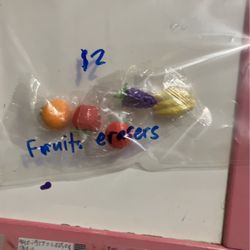 Fruit Erasers