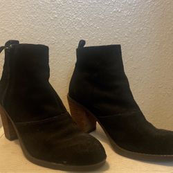 Black Suede Ankle Boots