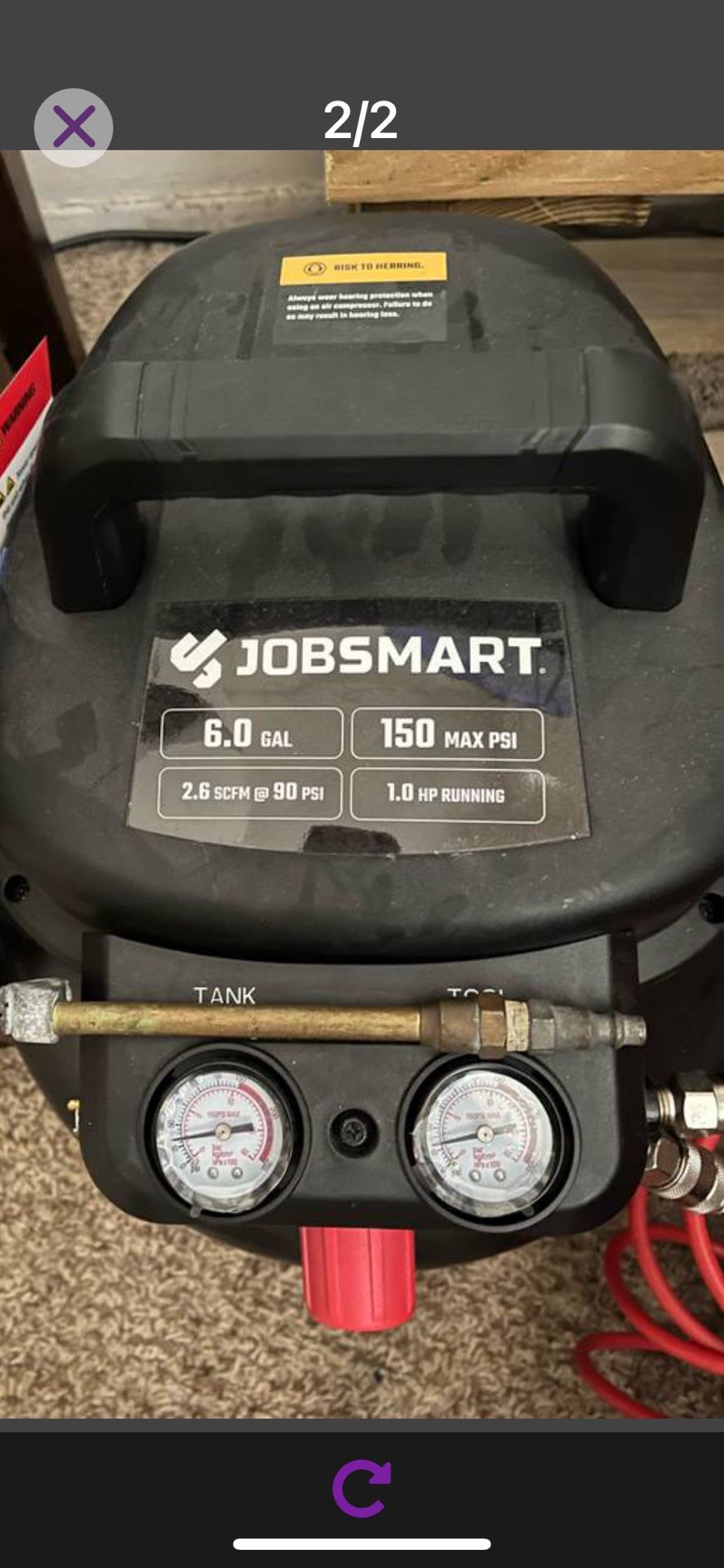 New Job smart  Air Compressor $60.00