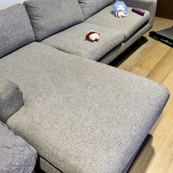 WESTELM Eddy 2-Piece Reversible Sectional (74"–90")