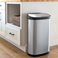 13.2 Gallon Stainless Steel Motion Sensor Trash Can