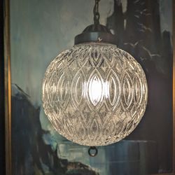 Vintage MCM Swag Lamp 