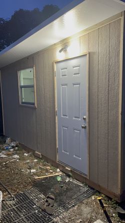 patio and storage houses