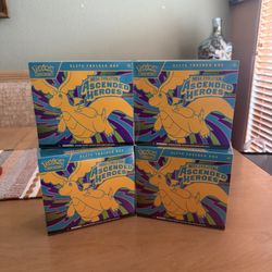 Pokemon Ascended Heroes ETBs x4