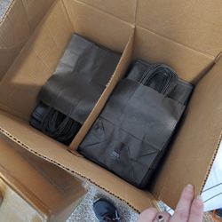 Black Kraft Shopping Bags - 200 count