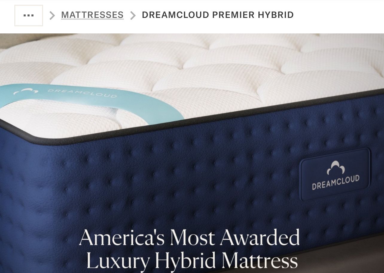 Dream cloud Hybrid Mattress And Bed Frame