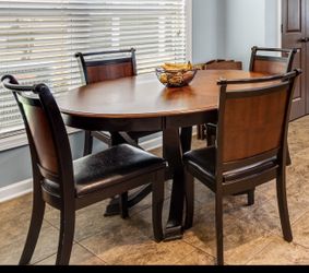 Dinning Room Wood Table with Chairs