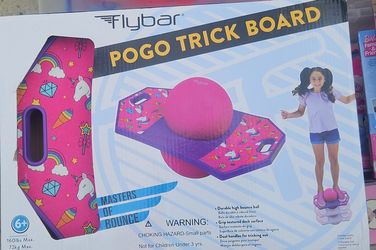 Flybar Pogo Trick Board Unicorn Edition