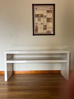 White ikea table