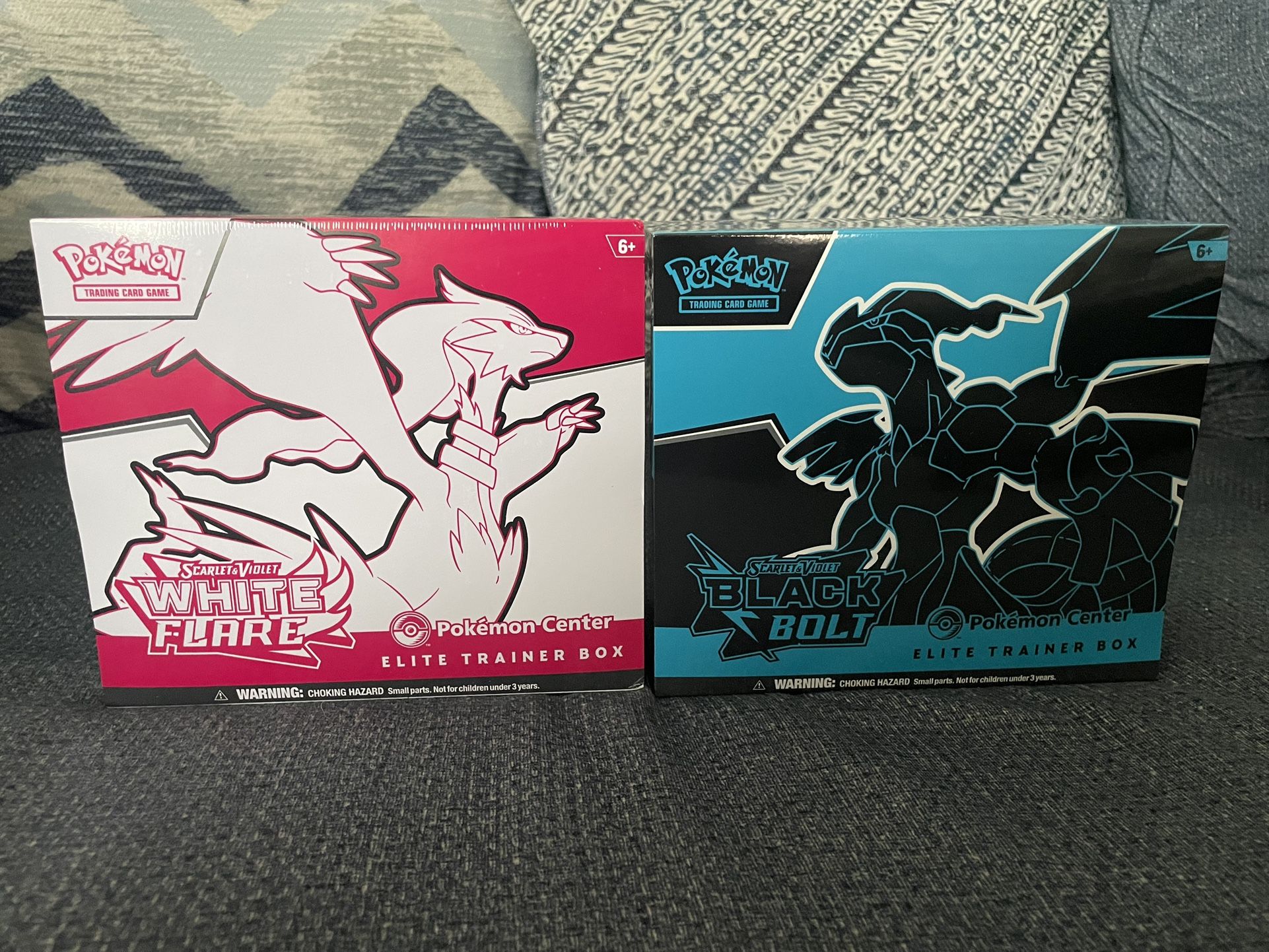 Pokémon Center Exclusive White Flare and Black Bolt ETB