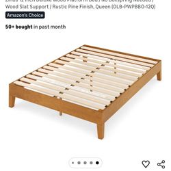Queen Bed Frame (And Mattress If Interested)