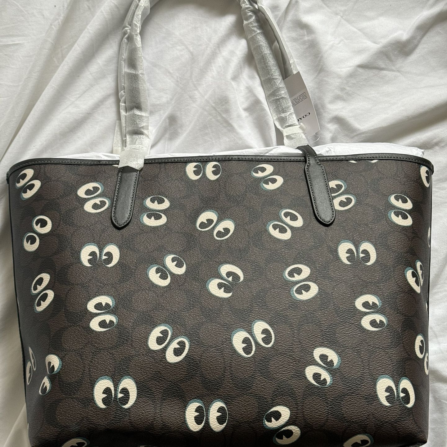 Coach - City Tote in Signature Canvas w/ Halloween Eyes