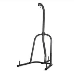 Everlast punching bag and stand. Weights