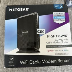 NETGEAR Nighthawk Modem Router Combo C7000-Compatible 800Mbps | AC1900 WiFi Speed Docsis 3.0 