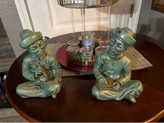 Vintage 1958 Asian Scholars Figures