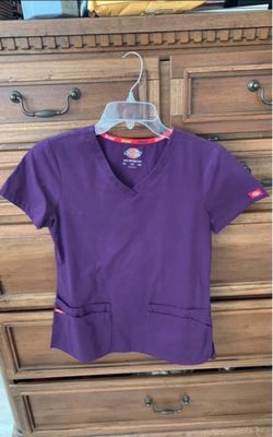 Dickies Women's Purple Scrub Top and Pant