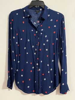 Long sleeve blouse. Rayon.