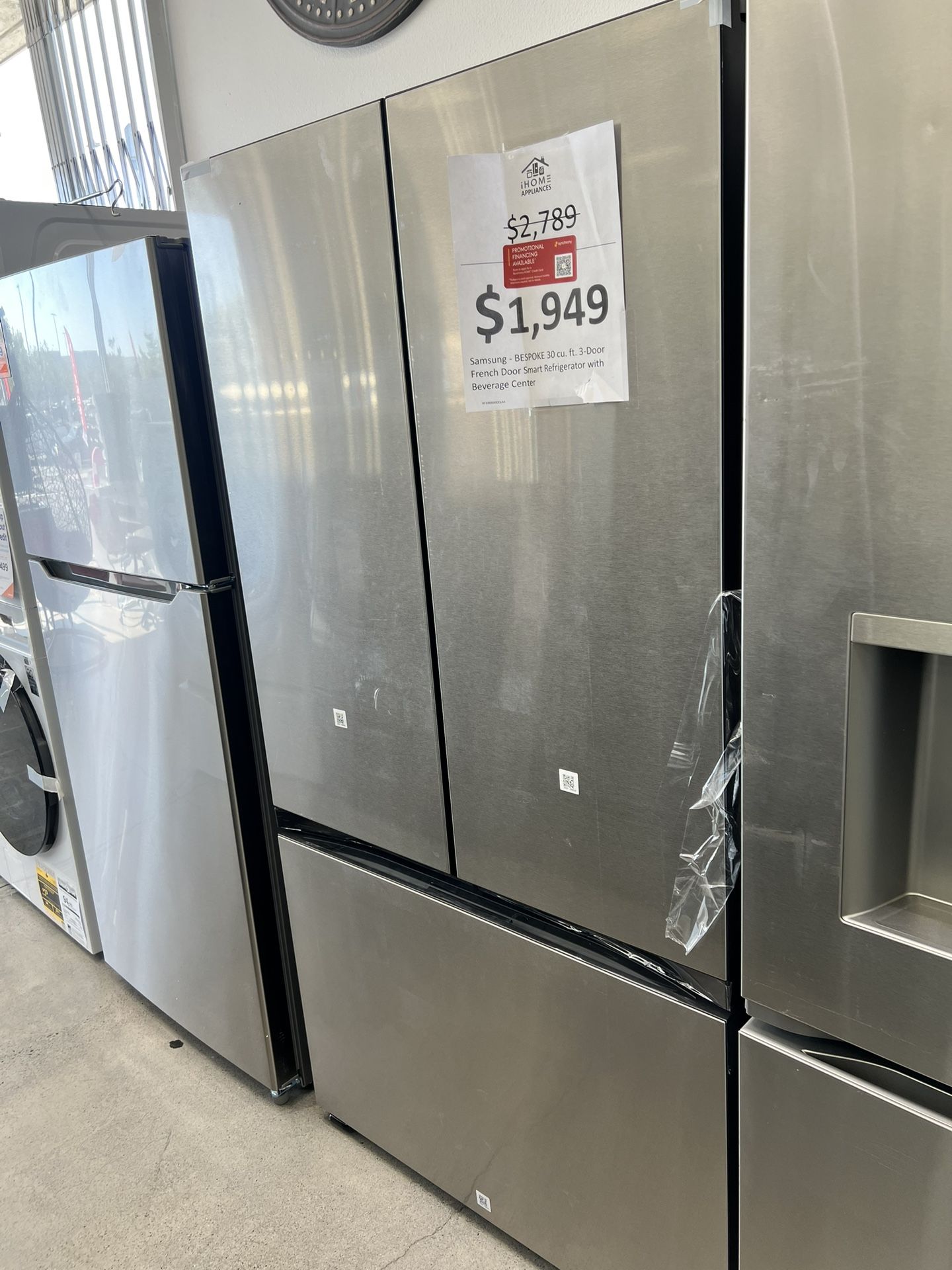 SAMSUNG BESPOKE 30CU FT FRENCH 3 DOOR FRIDGE