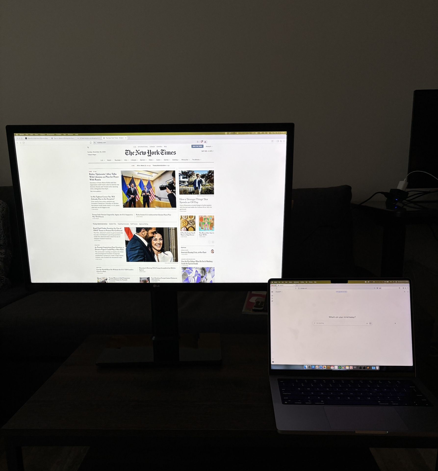 LG 27” 4K 60Hz Monitor (very good condition)