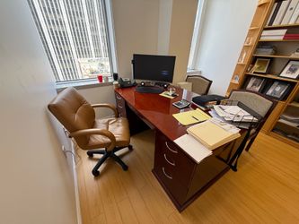 Executive Desk and Credenza