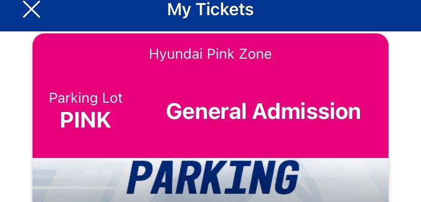 Rams Tailgate Pink Parking
