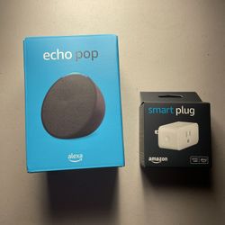 Amazon Echo Pop And Amazon Smart Plug 