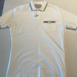 	Gucci GG-embroidered cotton-jersey polo shirt