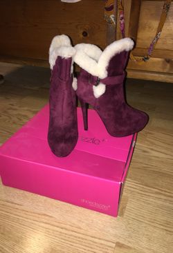 Plum heels