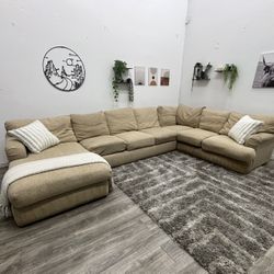 Cream Sectional Couch - Free Delivery 