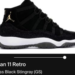 Jordan 11 Retro Heiress Black Stingray (GS)