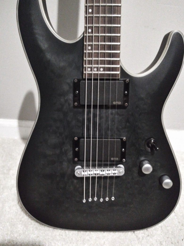 Schecter C-1 Platinum Translucent Black