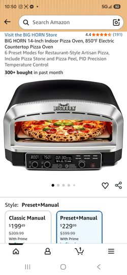BIG HORN PIZZA MAKER
